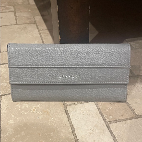 Sephora Handbags - SEPHORA Makeup Brush Set Gray Leather Wallet